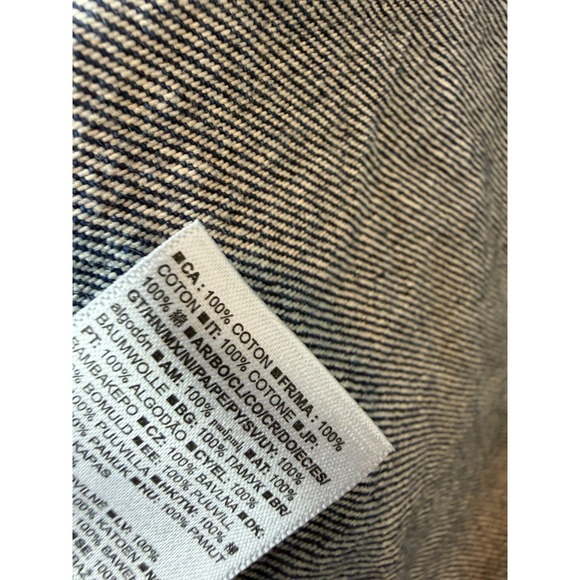 GAP Denim Dress Jean size XLT XL Tall Extra large Popover A Line Pockets Y2K 80s - Picture 9 of 14